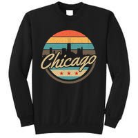 Chicago Flag Skyline Vintage Illinois Usa Souvenir Sweatshirt