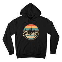 Chicago Flag Skyline Vintage Illinois Usa Souvenir Tall Hoodie