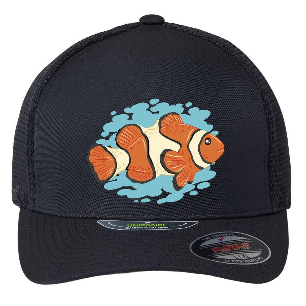 Clown Fish Sea Flexfit Unipanel Trucker Cap