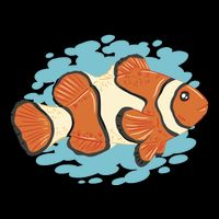 Clown Fish Sea Cooling Performance Crew T-Shirt