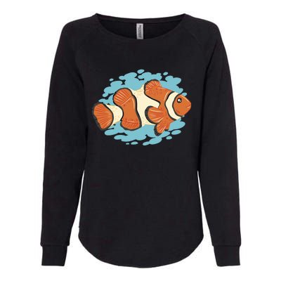 Clown Fish Sea Womens California Wash Sweatshirt