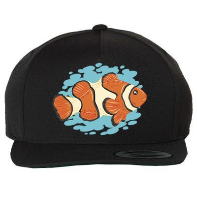 Clown Fish Sea Wool Snapback Cap