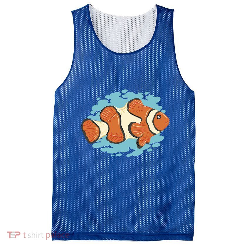 Clown Fish Sea Mesh Reversible Basketball Jersey Tank