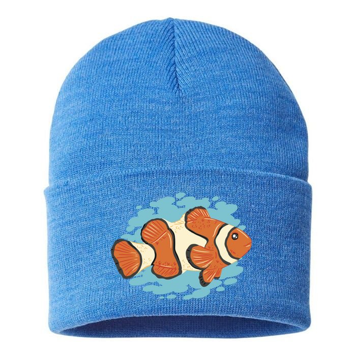 Clown Fish Sea Sustainable Knit Beanie