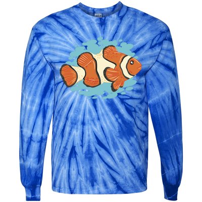 Clown Fish Sea Tie-Dye Long Sleeve Shirt