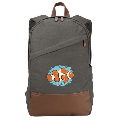 Clown Fish Sea Cotton Canvas Backpack