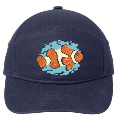 Clown Fish Sea 7-Panel Snapback Hat