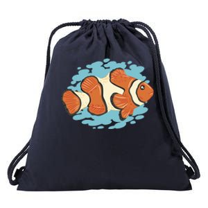 Clown Fish Sea Drawstring Bag