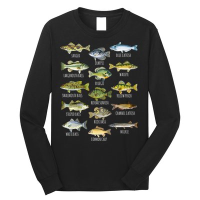 Cool Fish Species Biology Types Of Freshwater Fish Fishing Gift Long Sleeve Shirt