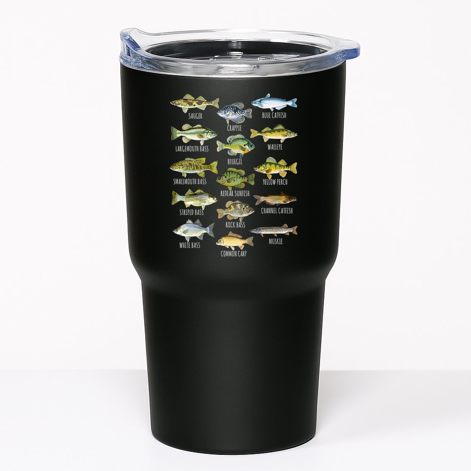 Cool Fish Species Biology Types Of Freshwater Fish Fishing Gift Tumbler