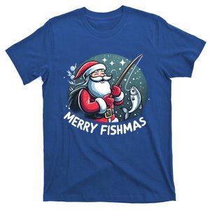 Christmas Funny Santa Merry Fishmas For Fishing Lovers Funny Gift T-Shirt