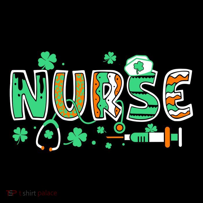 Cute Funny St Patricks Day Nurse Flatbill Hat