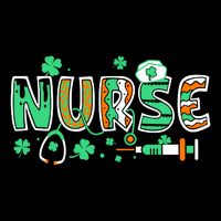Cute Funny St Patricks Day Nurse Zip Tote Bag