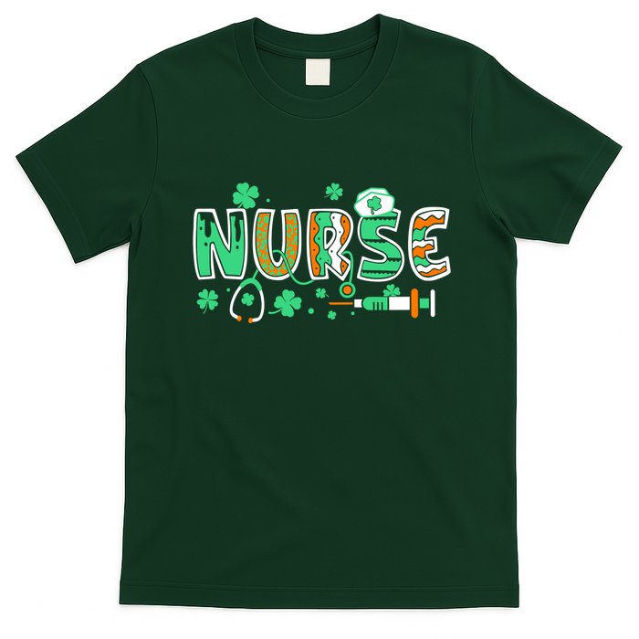 Cute Funny St Patricks Day Nurse T-Shirt