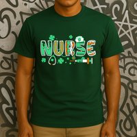 Cute Funny St Patricks Day Nurse T-Shirt