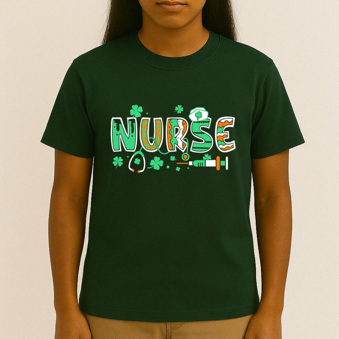 Cute Funny St Patricks Day Nurse T-Shirt