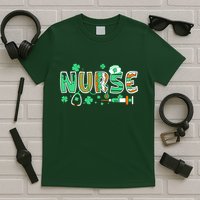Cute Funny St Patricks Day Nurse T-Shirt