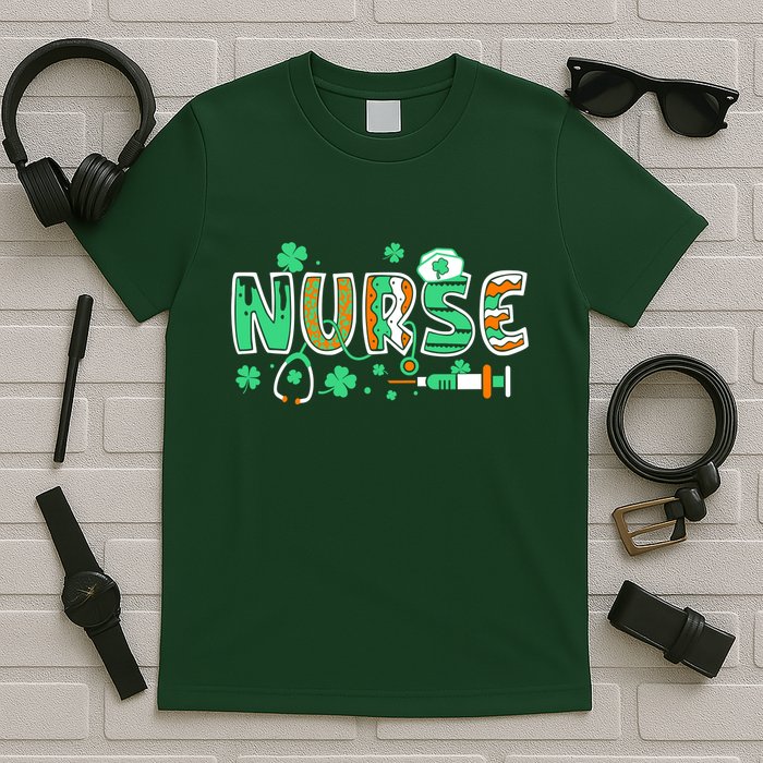 Cute Funny St Patricks Day Nurse T-Shirt