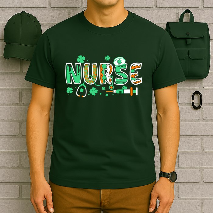 Cute Funny St Patricks Day Nurse T-Shirt