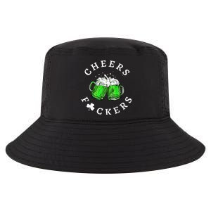 Cheers Fckers' St Patricks Day Beer Drinking Funny Cool Comfort Performance Bucket Hat