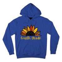 Cute Fall Sunflower Back To School Fourth Grade 4Th Grade Great Gift Hoodie