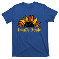 Cute Fall Sunflower Back To School Fourth Grade 4Th Grade Great Gift T-Shirt