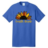 Cute Fall Sunflower Back To School Fourth Grade 4Th Grade Great Gift Tall T-Shirt