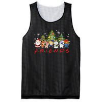 Christmas Friends Santa Rudolph Snowman Family Xmas Adults  Mesh Reversible Basketball Jersey Tank