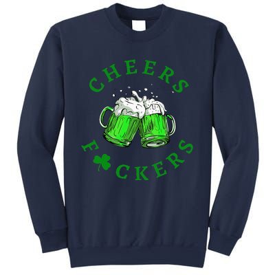 Cheers Fuckers St Patricks Day Women Beer Drinking Mugs Sweatshirt