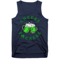 Cheers Fuckers St Patricks Day Women Beer Drinking Mugs Tank Top