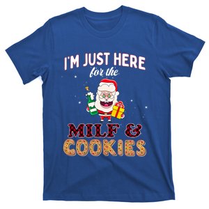 Christmas Funny Santa Just Here For The Milfs And Cookies T-Shirt