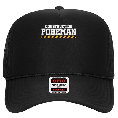 Construction Foreman Safety S For Crew Workers Trucker Hat