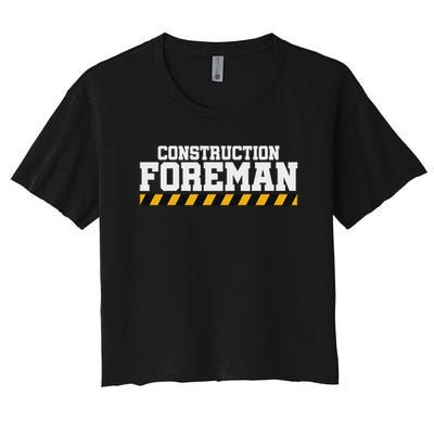 Construction Foreman Safety S For Crew Workers Crop Top