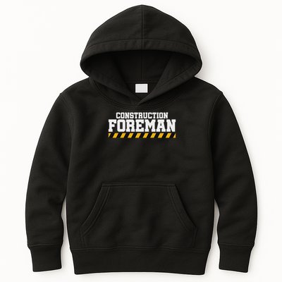 Construction Foreman Safety S For Crew Workers Kids Hoodie