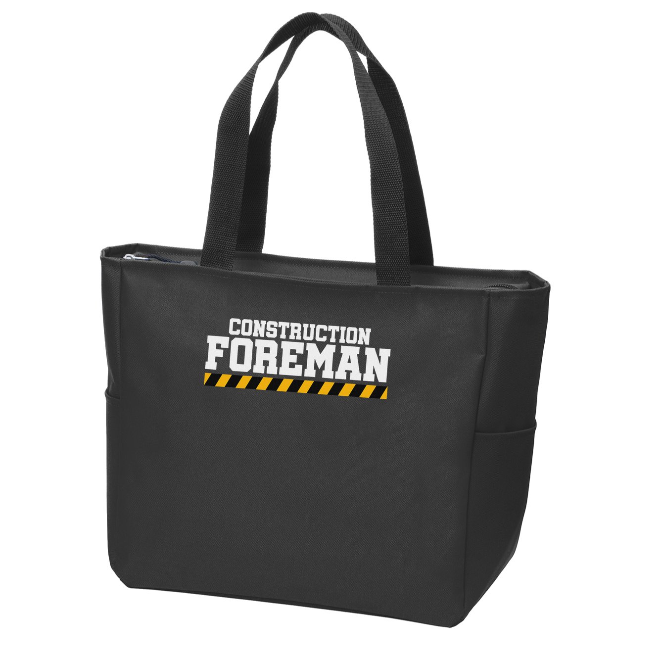 Construction Foreman Safety S For Crew Workers Zip Tote Bag