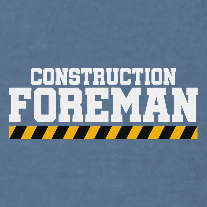Construction Foreman Safety S For Crew Workers Garment-Dyed Sweatshirt