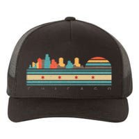 Chicago Flag Skyline Vintage Illinois City Retro Souvenir Yupoong Adult 5-Panel Trucker Hat