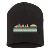 Chicago Flag Skyline Vintage Illinois City Retro Souvenir Short Acrylic Beanie