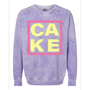 Cake Funny Sweet Baking Frosting Colorblast Crewneck Sweatshirt