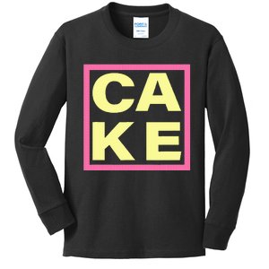 Cake Funny Sweet Baking Frosting Kids Long Sleeve Shirt