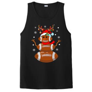 Christmas Football Snowman Kids Football Christmas PosiCharge Competitor Tank