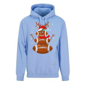 Christmas Football Snowman Kids Football Christmas Unisex Surf Hoodie