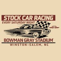 Checkered Flag Sports Tan Bowman Gray Stadium Clash Every Saturday Nigh Drawstring Bag