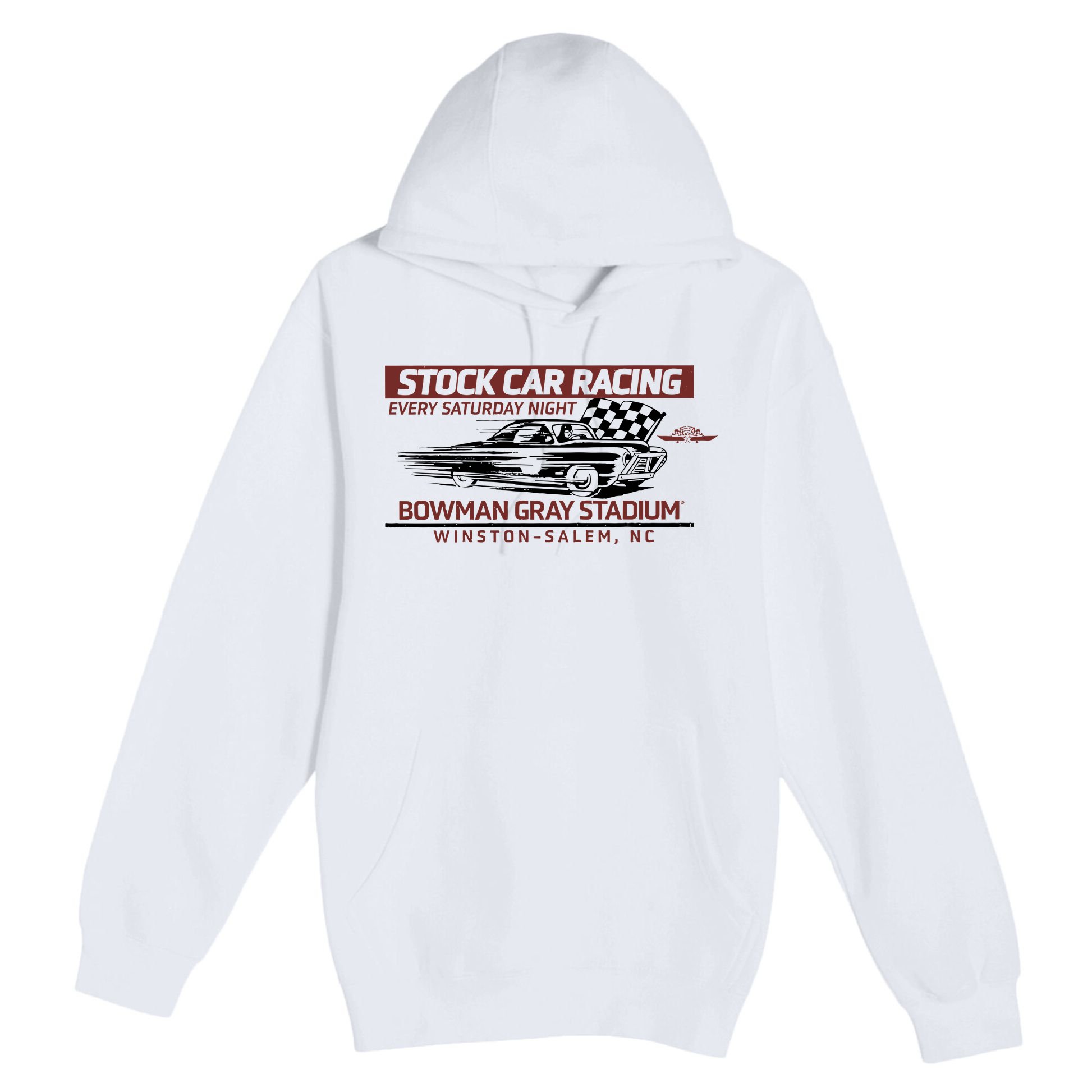 Checkered Flag Sports Tan Bowman Gray Stadium Clash Every Saturday Nigh Premium Pullover Hoodie