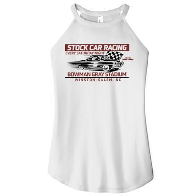 Checkered Flag Sports Tan Bowman Gray Stadium Clash Every Saturday Nigh Women's Perfect Tri Rocker Tank