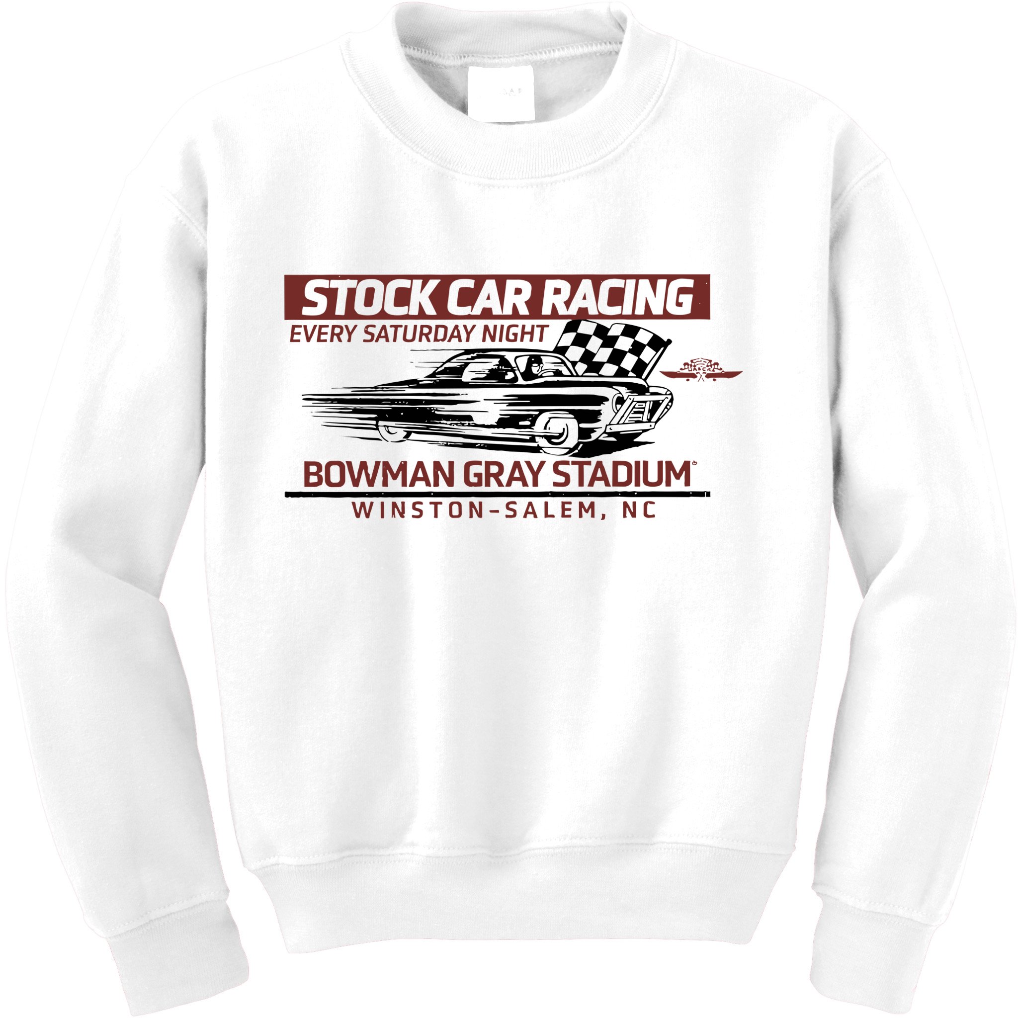 Checkered Flag Sports Tan Bowman Gray Stadium Clash Every Saturday Nigh Kids Sweatshirt