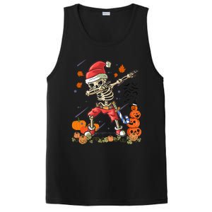 Christmas Funny Santa Skeleton Dabbing Halloween Costume Fun PosiCharge Competitor Tank