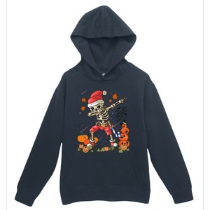 Christmas Funny Santa Skeleton Dabbing Halloween Costume Fun Urban Pullover Hoodie