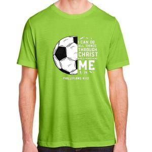 Christian Funny Soccer Men Boys Religious Adult ChromaSoft Performance T-Shirt