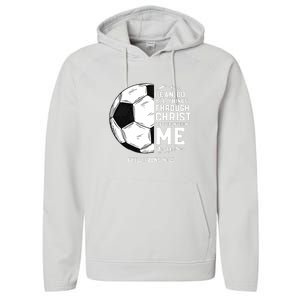 Christian Funny Soccer Men Boys Religious Performance Fleece Hoodie